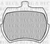 BORG & BECK BBP1409 Brake Pad Set, disc brake